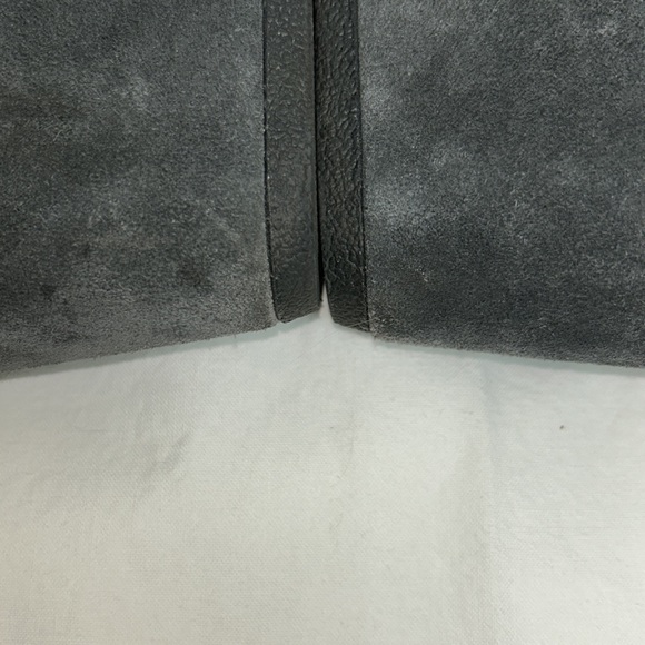 TOMS Womens Lace Up Desert Wedge Bootie Heels Gray Suede Leather Sz 7.5 - Picture 5 of 9